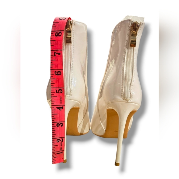 Patent leather stiletto ankle boots - Picture 5 of 8